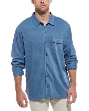 Sovereign Code Nick Woven Polo Shirt - Blue