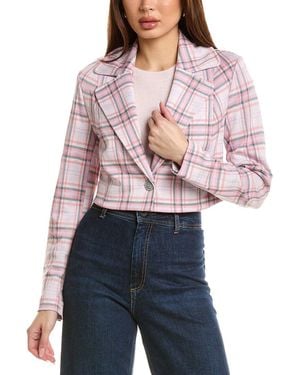 Cabi Cropped Blazer - Red