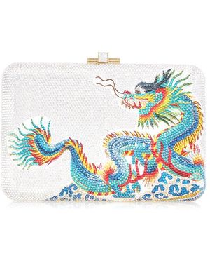 Judith Leiber Slim Slide Dragon's Fortune Clutch - Blue