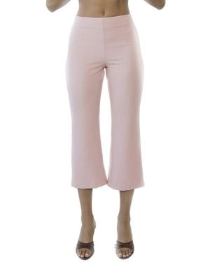 Alexia Admor Quinn Flared Cropped Trousers - Pink