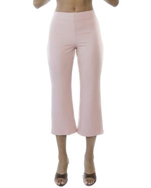 Alexia Admor Quinn Flared Cropped Pants - Pink