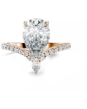 Lab Grown Diamonds 14K Rose 1.85 Ct. Tw. Lab-Grown Diamond Ring - White