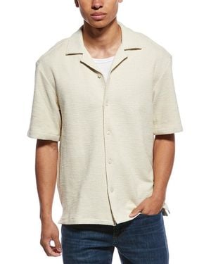 BOSS Lars Textured Shirt - Natural