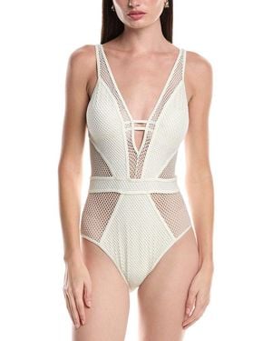 Becca Network Plunge One-Piece - White