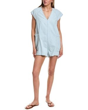 Free People Free Fall Denim Romper - Blue