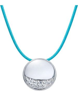 Liv Oliver 18K Plated 0.70 Ct. Tw. Sapphire Necklace - Blue