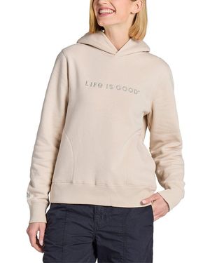 Life Is Good. Good Vibes Fleece Sweatshirt - Natural