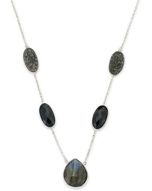 Samuel B. 39.00 Ct. Tw. Gemstone Necklace - Metallic