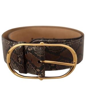 Dolce & Gabbana Leather Belt - White