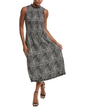 Velvet By Graham & Spencer Katherine Flower Midi Dress - Grey