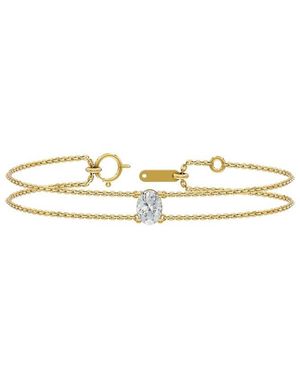 Lab Grown Diamonds 14K 1.00 Ct. Tw. Lab-Grown Diamond Bracelet - Metallic