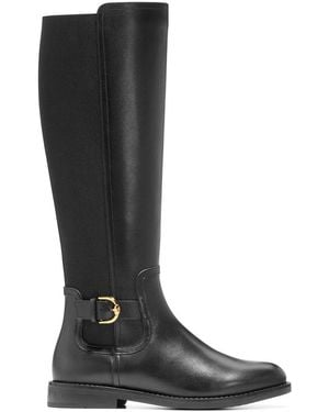 Cole Haan Celestina Riding Leather Boot - Black