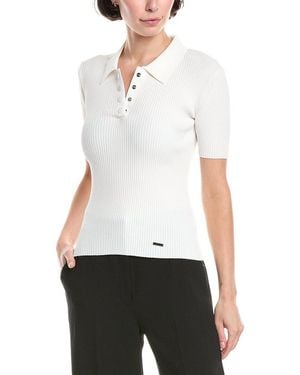 Jason Wu Ribbed Polo Shirt - White