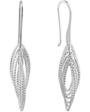 Italian Silver Earrings - White