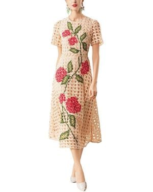 Adele Berto Midi Dress - White
