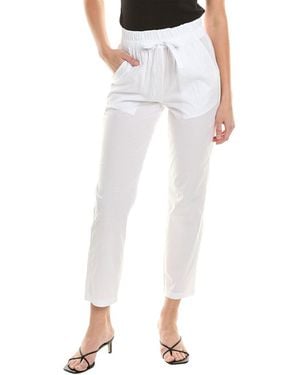 Alpha Studio Drawstring Pant - White