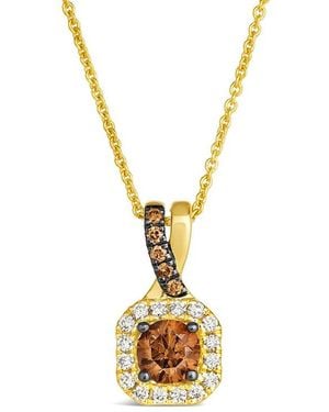 Le Vian Le Vian 14K 0.50 Ct. Tw. Diamond Drop Pendant Necklace - Metallic