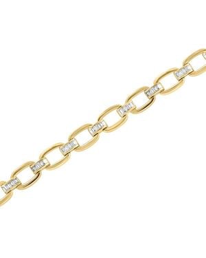 Effy Fine Jewelry 14K 0.83 Ct. Tw. Diamond Chain Bracelet - Metallic