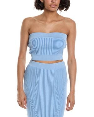 BCBGMAXAZRIA Sweater Tube Top - Blue