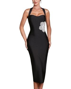 Ariele Tesoro Midi Dress - Black