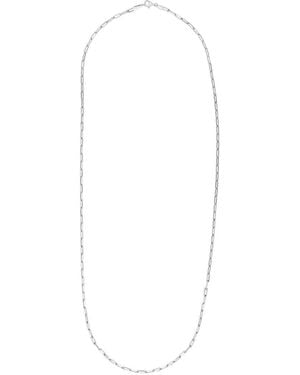 Italian Silver Chain Necklace - White