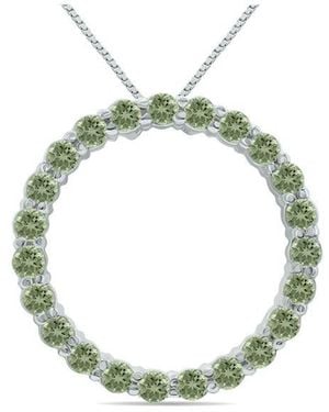 Gemstones 2.95 Ct. Tw. Amethyst Necklace - Metallic