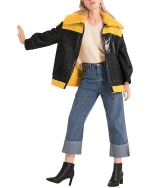 MALABO Double Pocket Medium Wool-Blend Coat - Black