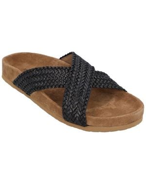 Dragon Diffusion Leather Sandal - Brown