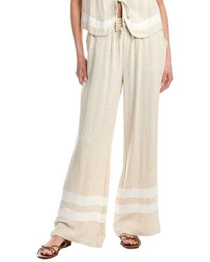 Vintage Havana Linen-Blend Wide Pant - Natural