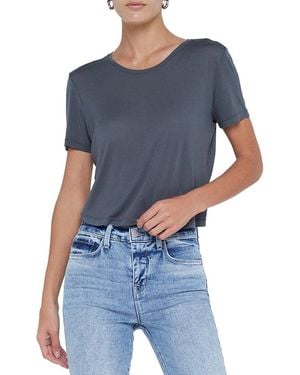 L'Agence Remy Crew Neck Tee - Blue