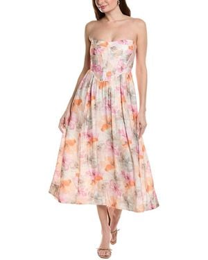 knee length dresses for ladies Shop Lorenza Sheer Bardot Dress in Dusk | Jaded London main image 0