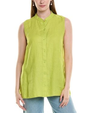 Eileen Fisher Linen Top - Green