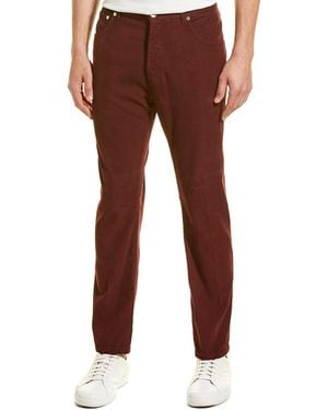 Brunello Cucinelli Corduroy Burgundy Straight Leg Jean - Brown