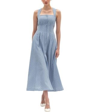 BGL Sleeveless Midi Dress - Blue