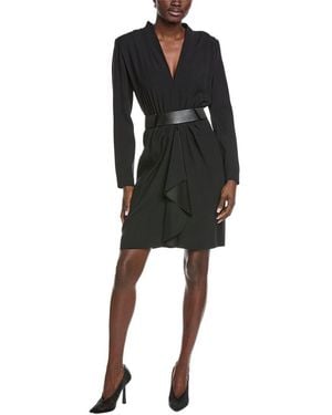 Akris Silk-Lined Mini Dress - Black