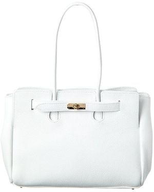 Isabella Rossetti Beatrix Leather Handbag - White