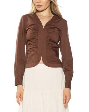 Alexia Admor Noa Blouse - Brown