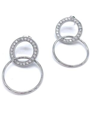 Adornia Circle Drop Earrings - Metallic
