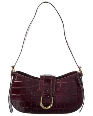 Persaman New York Adele Leather Shoulder Bag - Purple