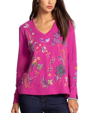 Johnny Was Belina T-Shirt - Pink