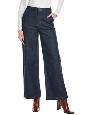 Kenneth Cole High-Rise Wide Leg Jean - Blue