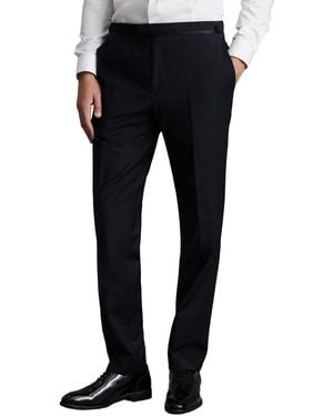 Reiss Poker Satin Slim Trouser - Black