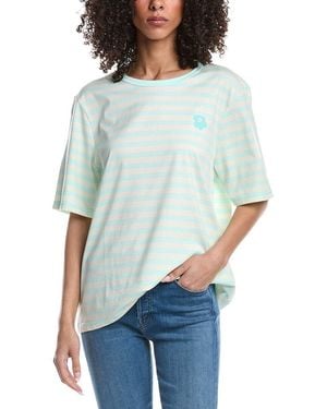 Marimekko Tasaraita Unikko T-Shirt - Blue