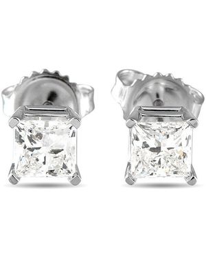 Lab Grown Diamonds 14K 1.50 Ct. Tw. Diamond Earring - Metallic