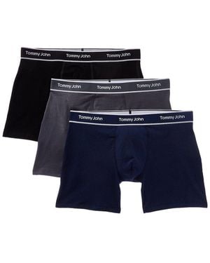 Tommy John Set Of 3 Essential Cool Trunk - Blue