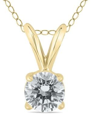 True Diamond 14k 0.46 Ct. Tw. Diamond Necklace - Metallic