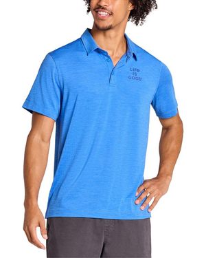 Life Is Good. Sun Crusher Polo Shirt - Blue
