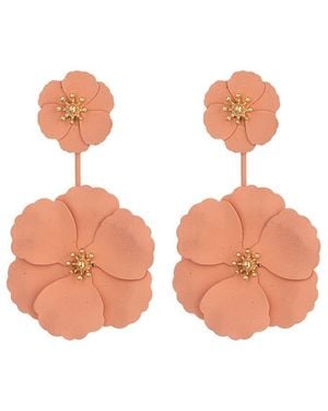 Eye Candy LA The Luxe Collection Daisy Floral Earrings - Pink