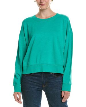 Eileen Fisher Cropped Sweatshirt - Blue