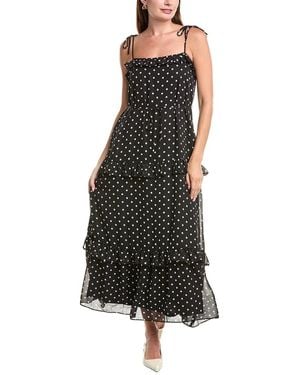 Julia Jordan Chiffon Midi Dress - Black